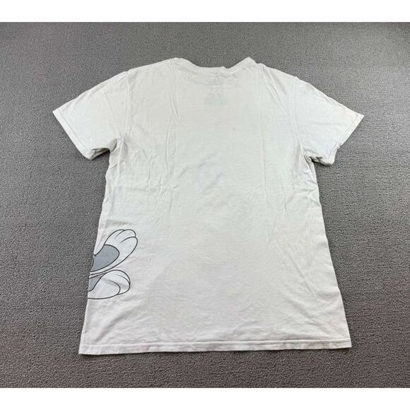 Looney Tunes T Shirt Men Medium White Bugs Bunny Graphic "That's all Folks!" - Picture 2 of 10